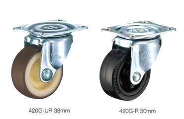 ハンマーキャスター 汎用タイプ 420G (φ25～75)(プレート式・自在)(三価クロメート)